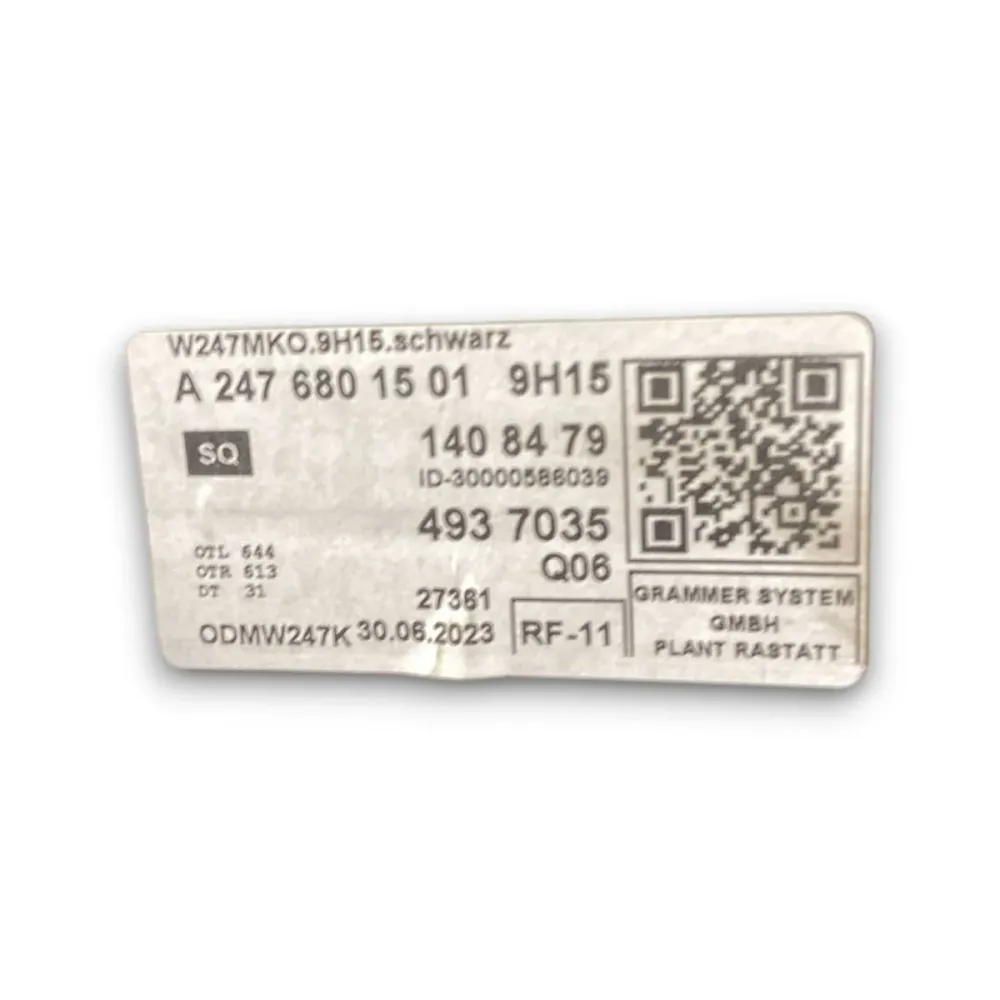 Tunnel centrale Mercedes Benz GLA H247 cod . a2476801501 (2019 >) + bracciolo