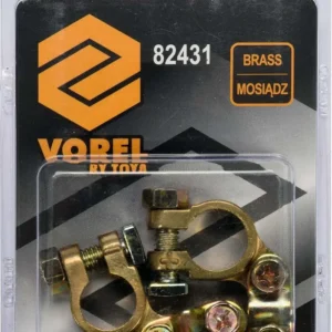 VOREL - MORSETTI BATTERIA OTTONE 2PZ