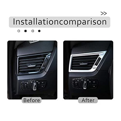 Yiwang, copertura cromata ABS per cruscotto dell’auto, 2 pezzi, per...