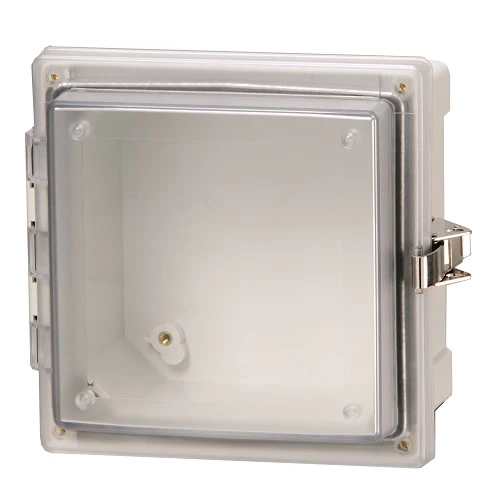 Hinged Diafano Cover Twist SS Latch Padlockable 8 X 8 X 4 AR884CHTSST
