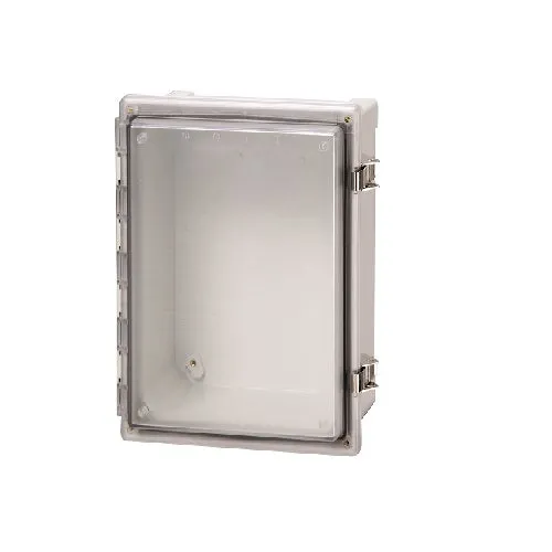 Hinged Transparent Cover Stainless Acciaio Latch 10 X 8 X 4 AR1084CHSST