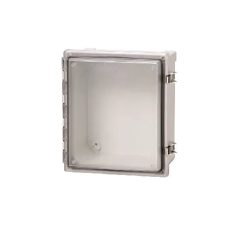Hinged Transparent Cover Twist Ss Latch Padlockable 10 X 8 X 4 AR1084CHTSST
