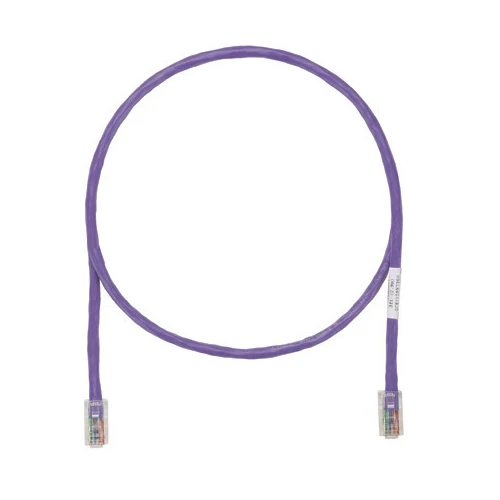 10' 24 AWG Violet Cat 5e UTP Stranded Patch Cord UTPCH10VLY
