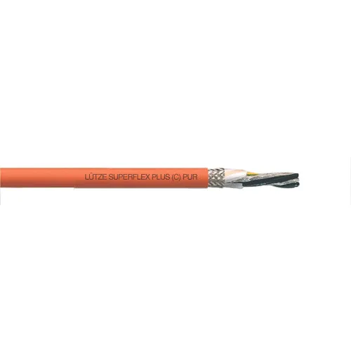 Parafango Polietilene 111426 Lütze Superflex Plus M (C) Pur Servo 0.6/1 KV (4G25+(2×1.5)) UL Servo Cable Shielded