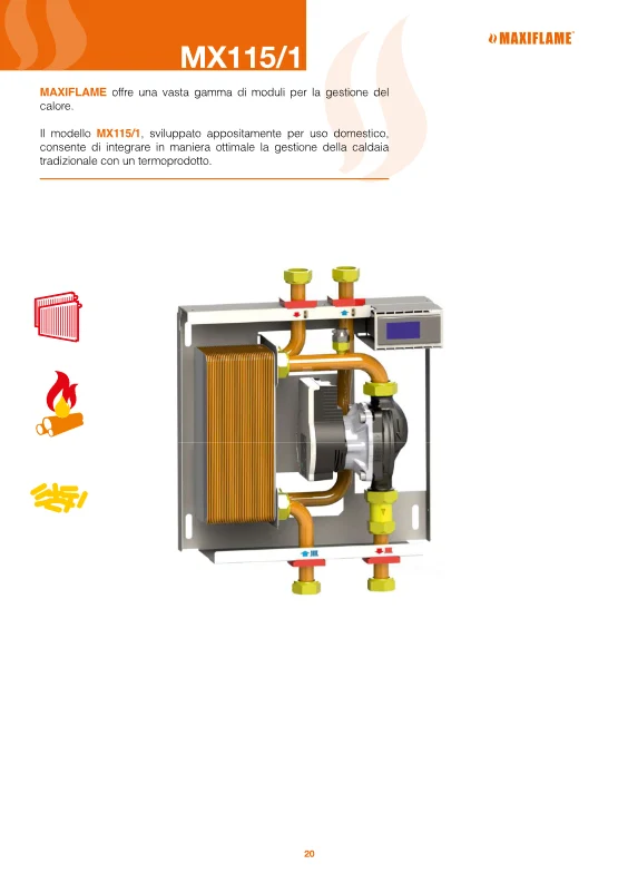 Super-compact boiler / thermo-product interface module 25/30 kW complete cover box - MX115/ 1 MICRO - 115011 Online Sale