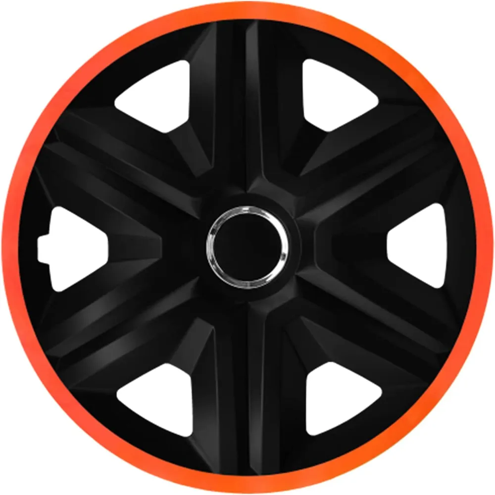 NRM Fast Lux Wheel Covers Acciaio Rims Two Color Hubcaps Set 4 Car Automotive Vehicle Suitable Most Brands And Rims ABS Pl...