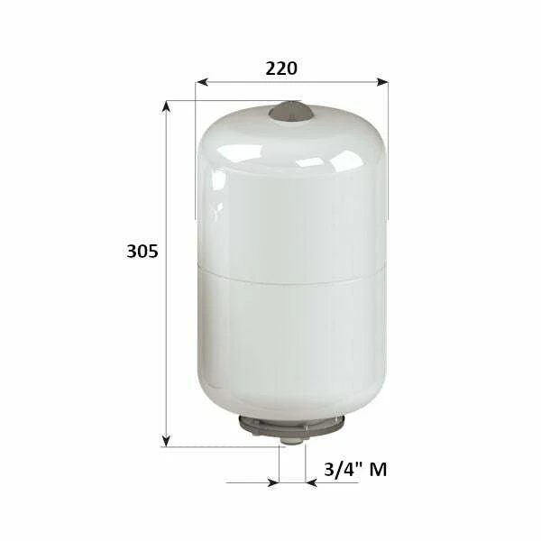 Cimm vaso espansione ACS CE da 8 Litri per Uso Fuoristrada Intenso
