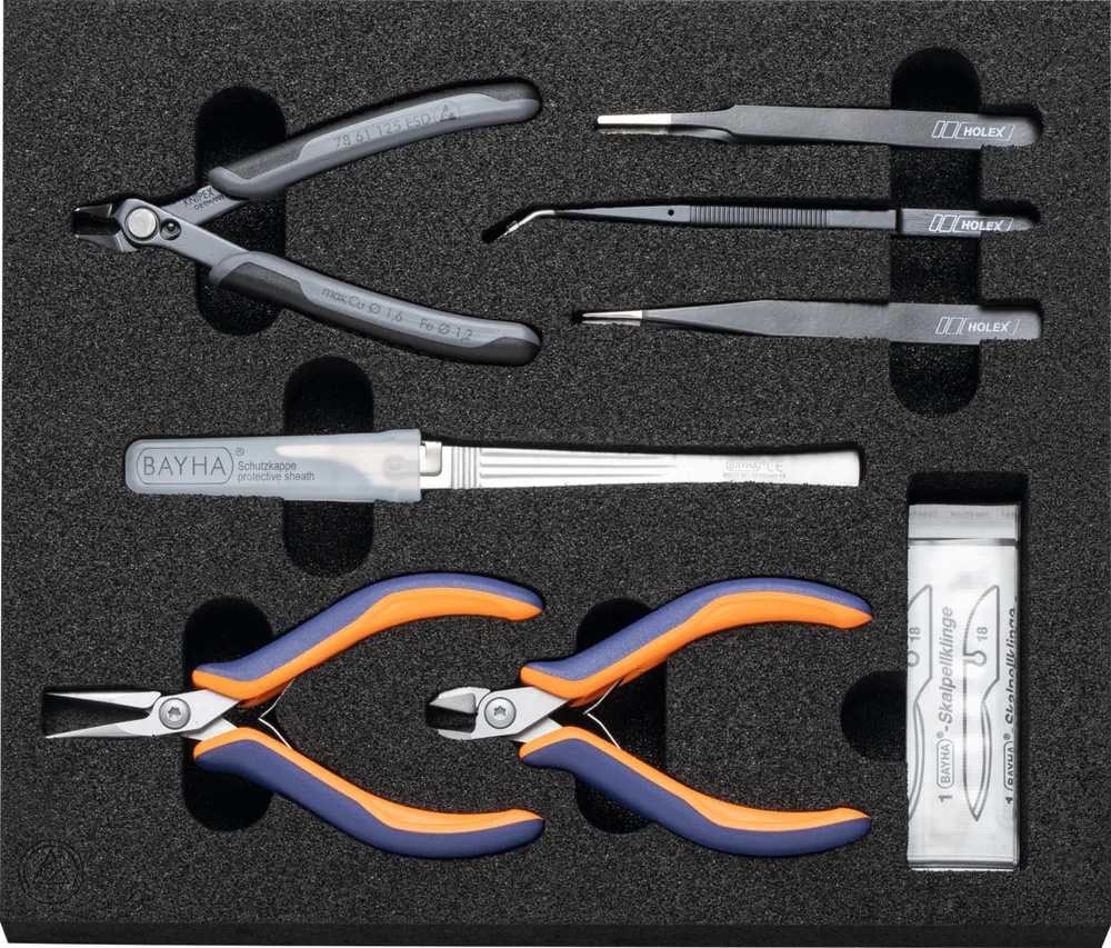 HOFFMANN Set di allestimento SMD ESD, Numero degli utensili: 9