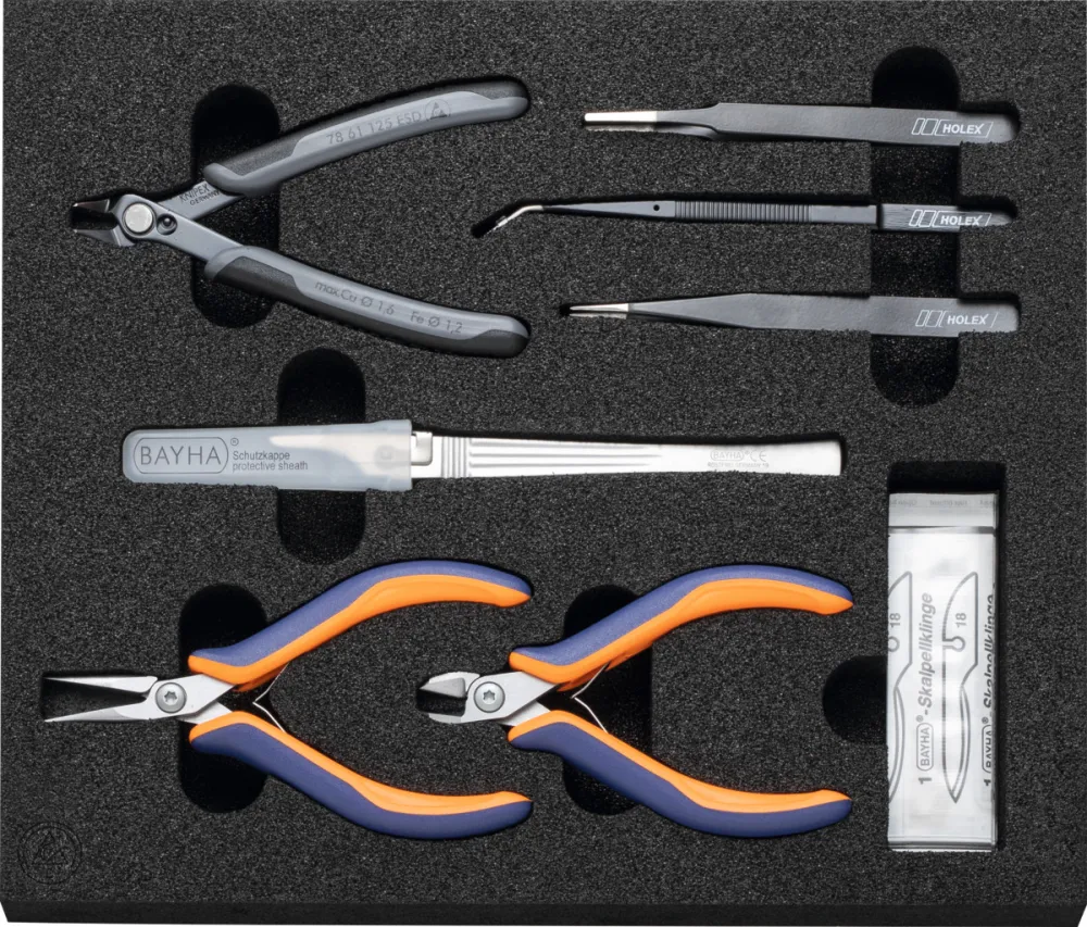 HOFFMANN Set di allestimento SMD ESD, Numero degli utensili: 9