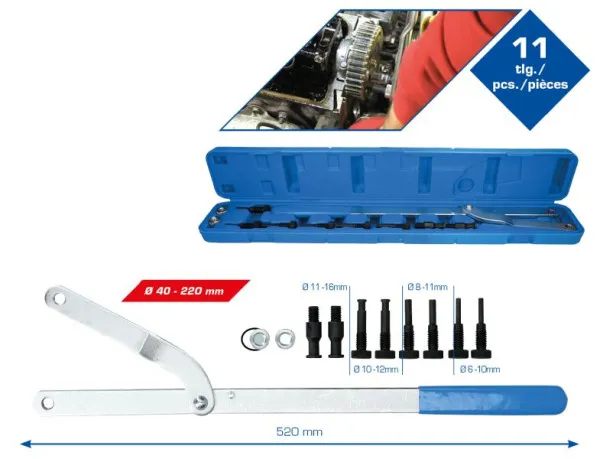 Set controsupporti universali Brilliant Tools 11 pezzi BT595750 Flacone da 500ml