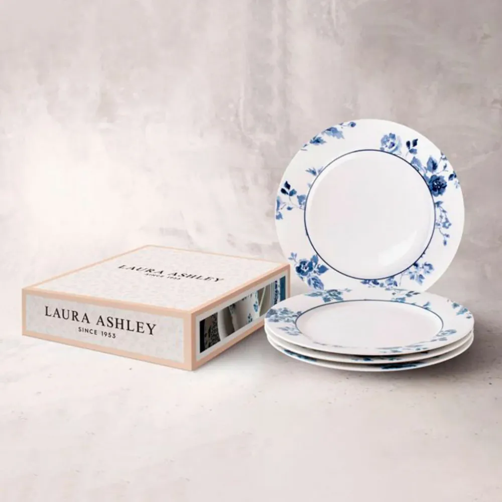 Set di 4 piatti Blueprint di Laura Ashley con Applicatore Spray