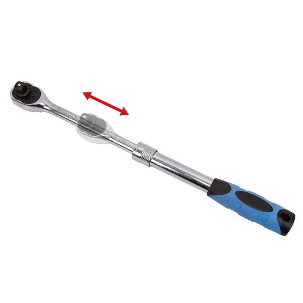 Cricchetto reversibile leva RepTools con estensione telescopica - 1/4 3/8 e 1/2" 3 pezzi XXL-120418