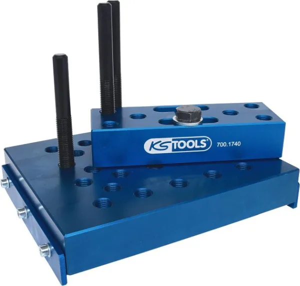 Base per pressa universale KS Tools 245x200mm 700.1740 con Kit di Montaggio Completo