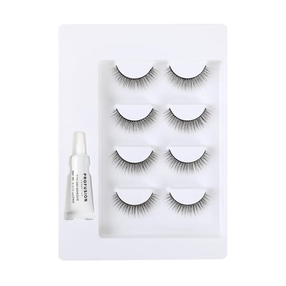 Frosted Snow Sparkle | 4 Pair Luxe False Lash Set