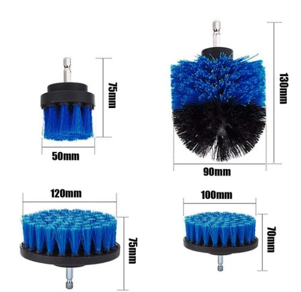 Porta Attrezzi Brilliant Tools Set di accessori per spazzole per trapano da 4 pezzi BT103110