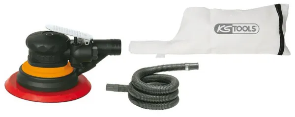 Supporto per Winch Levigatrice eccentrica ad aria compressa per levigatura ottimo KS Tools con aspirazione della polvere 5...