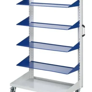 ANKE ripiani per auto base dritti; 1250 x 650 x 1950 mm; RAL 7035/5010; con 4 x ripiani dritto 450 mm 962.201