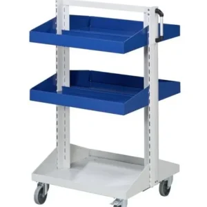 ANKE vasche per auto base; 800 x 720 x 1350 mm; RAL 7035/5010; con 4 vassoi 350 mm (2 x per lato) 962.023