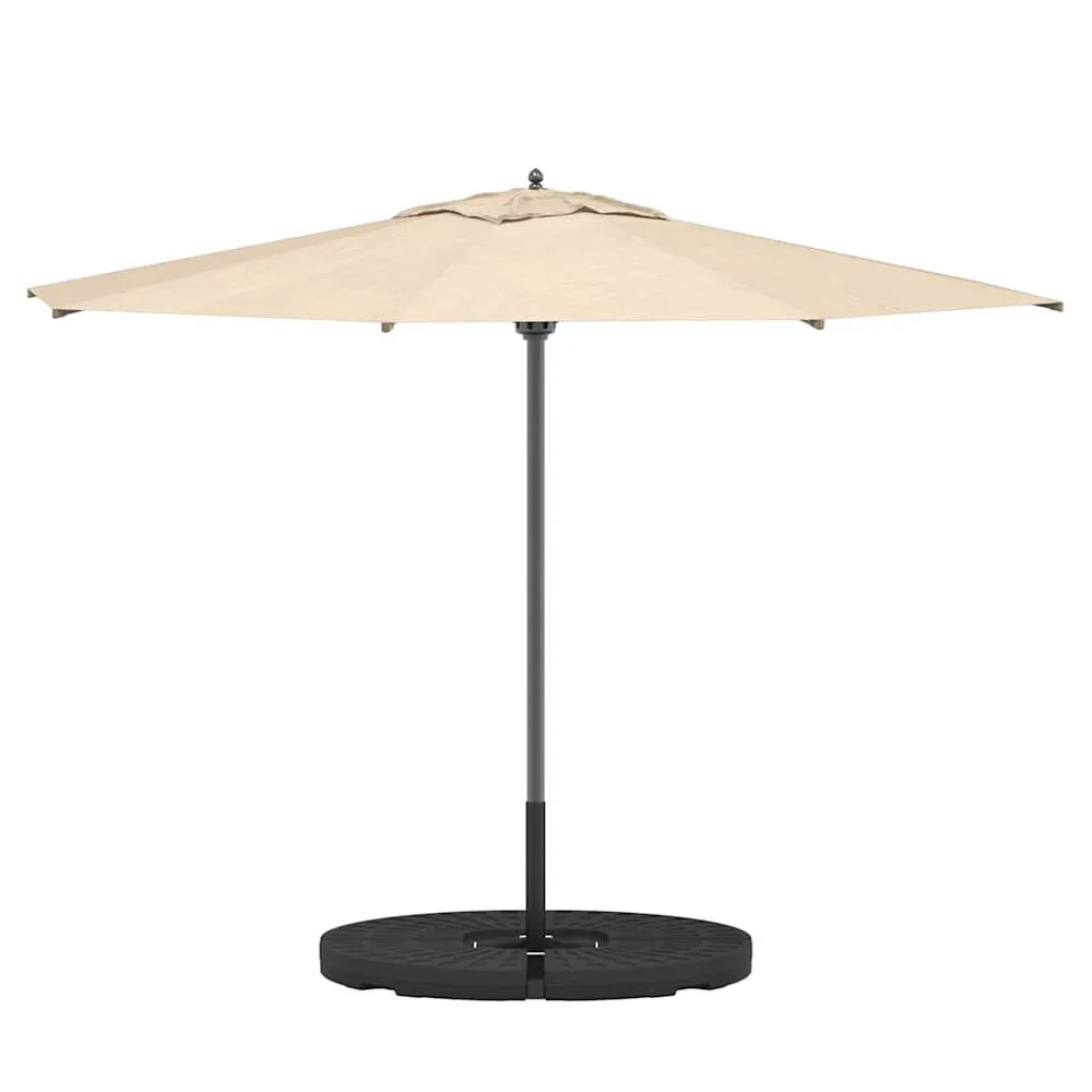 Base per Ombrellone Forma di Ventaglio 4 pz Nero