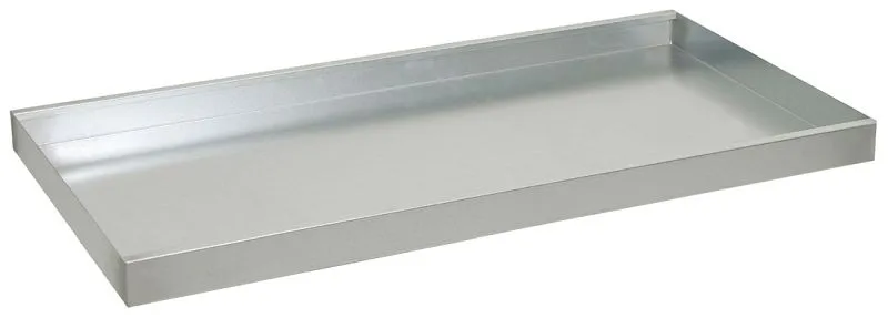 Base vassoio smussata per armadi ambientali ampio zincata 7541000