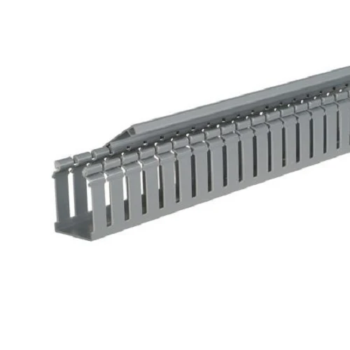 Wide Slot Base Wiring Duct Light Gray H4X4LG6