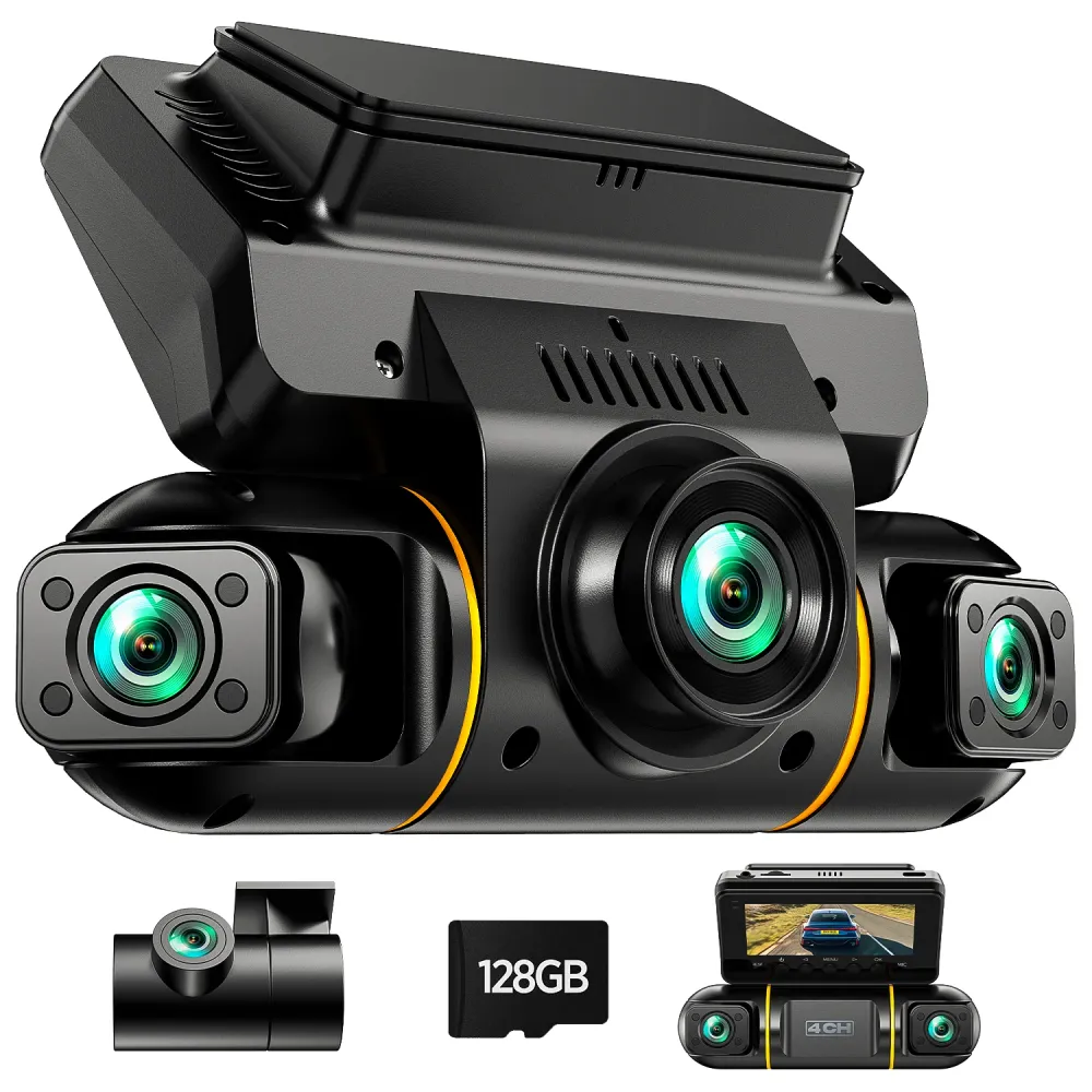 4 Channel 360° Dashcam Free 128GB Storage