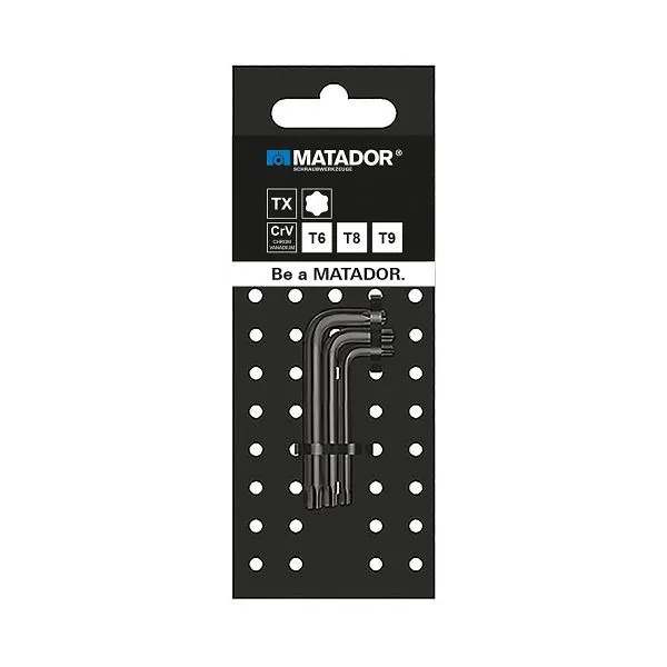 MATADOR set di cacciaviti offset TORX® Minis T6 / T8 / T9 0443 9030