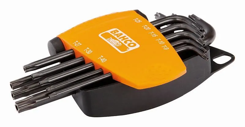 Set di cacciaviti offset Bahco 8 pezzi Torx-TTX brunito esteso BE-8675