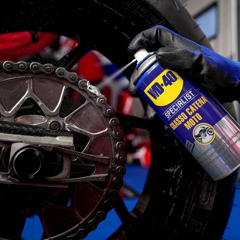 Specialist Grasso Catena Condizioni umide 400ml | WD-40 | Antigraffio | Resistente agli Urti